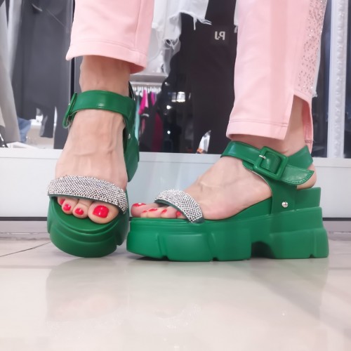 Дамски сандали 2WL-100green - DICIANI